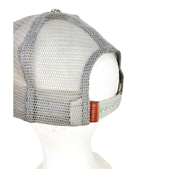 SIMMS Hex Camo Fly Fishing Trout Patch Trucker Hat Limited Edition Bonus 8 Flies - Picture 8 of 11